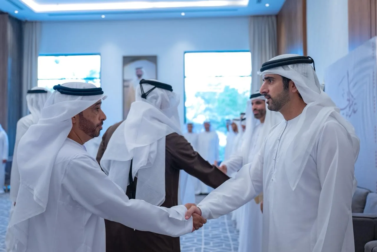 عبدالله مطر الصيري أثناء اللقاء